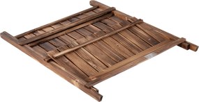 Outsunny Regał na Rośliny Ciemnobrązowy 80x37x93cm | Aosom PL