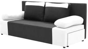 Kanapa sofa 3 os z funkcją spania SONI Szary/Biały