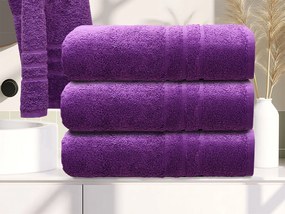 Ręcznik kąpielowy Comfort Maxi 100x180 cm fioletowy, 100% bawełna