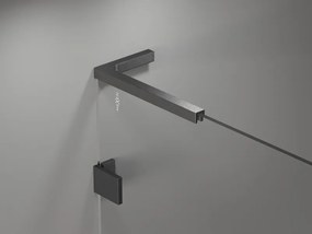 Mexen Lunar L parawan nawannowy 1-skrzydłowy 80 x 150 cm, transparent, gun gray szczotkowany - 897L-080-000-66-00