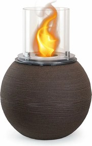 Kominek bioetanolowy, palenisko ogrodowe, wolnostojące, do użytku wewnątrz i na zewnątrz, BOTTICELLI Terra Marrone, śr. 40 x wys. 54 cm