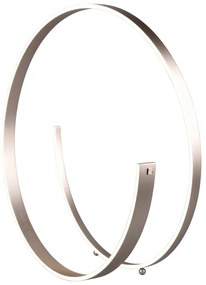 Szara lampa stojąca LED ze sterowaniem głosowym/mobilną aplikacją i metalowym kloszem (wysokość 75 cm) Cinardi – CINQUE
