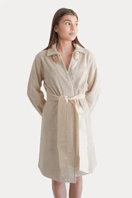 Damski bambusowy szlafrok ROSE S Beżowy