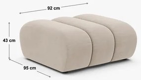 OUTLET Puf czarny szenil 92x95x43 Lupine od Micadoni