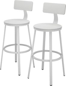 Stołki barowe biały 34x55x102 caracas