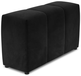 Czarne aksamitne oparcie do sofy modułowej Rome Velvet – Cosmopolitan Design