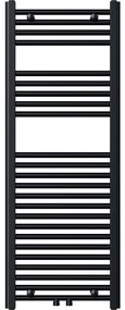Novaservis - Grzejnik łazienkowy drabinkowy 490W/230V 120x45 cm czarny prosty