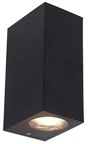 Nowoczesna lampa ścienna z czarnego plastiku - Baleno II