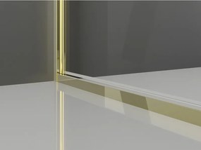 Mexen Exo-B Duo kabina prysznicowa uchylna 90 x 90 cm, transparent, złota - 814-090-090-50-00