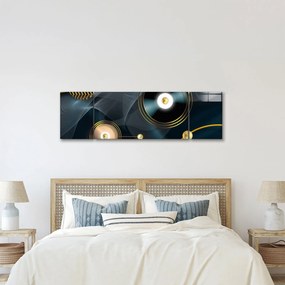Obraz - Złote kółka (170x50 cm)