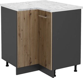 Szafka narożna dąb rzemieślniczy 75.6x60x81.6 r-line