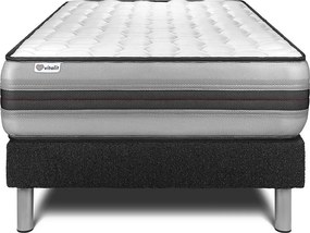 lózka z materacem VITAL POWER RECOVER 120 x 200 cm Rama lózka Czarny