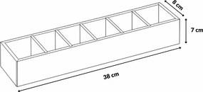 Organizer biurkowy bambusowy, 38 x 8 x 7 cm