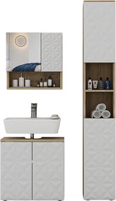 Zestaw mebli łazienkowych biały 60x30x57 edge