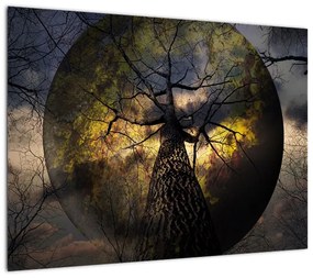 Obraz na szkle - Tajemnicze niebo (70x50 cm)