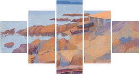 Obraz - Henri Edmond Cross, Calanque des Antibois, reprodukcje (125x70 cm)
