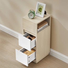 Stolik pomocniczy E1065, dąb