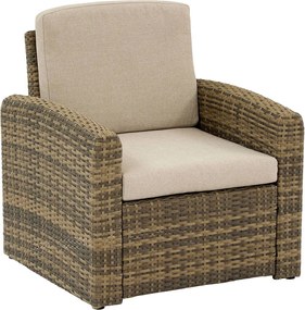 Zestaw rattanowy SANTORINI dla 5 osób (brązowy)