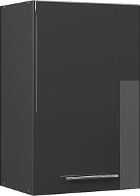 Szafka ścienna antracyt wysoki połysk 45x34.1x72 fame-line