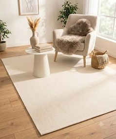 Dywan 100 % bawełna Zaran Organic Ecru 120 cm x 170 cm