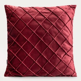 Poszewka dekoracyjna COMERI burgundowa w romby 45x45 cm HOMLA