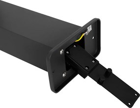 Industrialna lampa stojąca zewnętrzna ciemnoszara 80 cm IP44 - Baleno