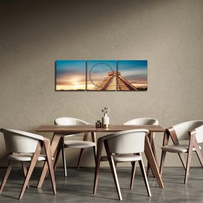 Obraz słynnego pomnika Majów (z zegarem) (90x30 cm)