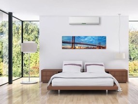 Obraz - Most Benjamina Franklina, Filadelfia (170x50 cm)