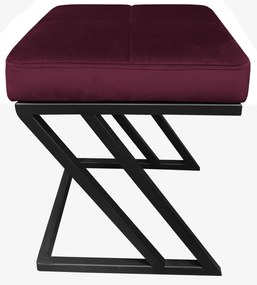 Pufa ZETA LOFT ławka taboret podnóżek metal MG02