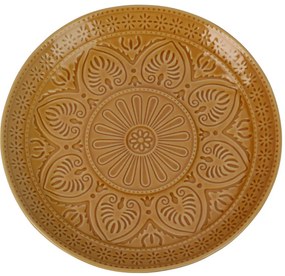 Ceramiczny talerz ze żłobionym wzorem, Ø 26,5 cm