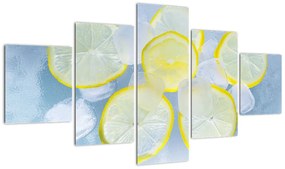 Obraz cytryn w lodzie (125x70 cm)