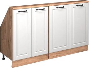 Szafka kuchenna na dach skośny biały domek wiejski 140x46x81.6 r-line