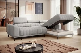 Narożnik CALDO S/MINI Prawostronny z funkcją spania wolnostojący w tkaninie RUN AGAIN 80 WERSAL