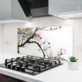 Panel Szklany do Kuchni Kwitnąca Gałązka Jabłoni