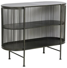 Czarna metalowa komoda 100x80 cm Yinthe – Light &amp; Living
