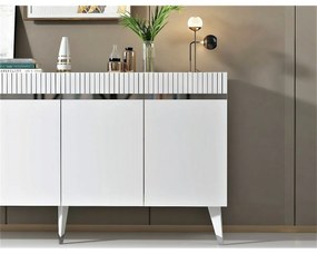 Szafka Defne White and Silver