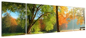 Obraz - Spokojny jesienny krajobraz (170x50 cm)