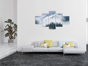 Obraz - Drzewa we mgle (125x70 cm)
