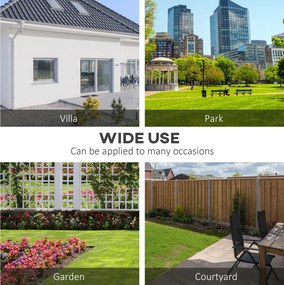 Outsunny 2-osobowa Ławka Ogrodowa z Drewna, Odporna na Warunki Pogodowe, z Oparciem 116 x 56 x 80 cm, Szara