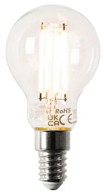 Inteligentna lampa podłogowa stalowa z szarym kloszem z WiFi A60 i E14 - Retro klasyczny/Antyczny Oswietlenie wewnetrzne