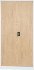 Szafa biurowa Eco Design Jan H 90x40x195 cm biały/dąb sonoma