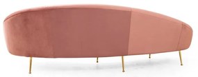 Jasnoróżowa sofa 255 cm Eses – Artie