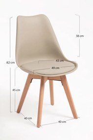 Zestaw 4 Krzese Synk Basic