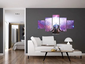 Obraz - Łączenie się z wszechświatem (125x70 cm)