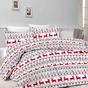 PrzytulneMieszkanie.pl PrzytulneMieszkanie.pl Pościel flanelowa DEER DREAMS białe Rozmiar pościeli: 70 x 90 cm | 140 x 220 cm