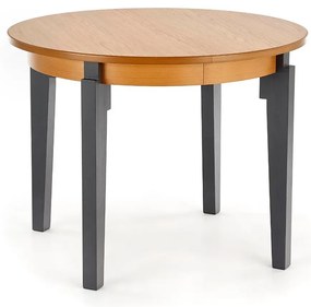 Stół SORBUS 100(200)x100 dąb miodowy/grafitowy rozkładany HALMAR