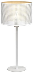 Lampa stołowa LOFT SHADE 1xE27/60W/230V śr. 25 cm biały/złoty