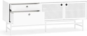 Biała szafka pod TV 140x52 cm Punto – Teulat
