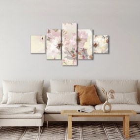Obraz - Kwiaty malarstwo (125x70 cm)