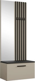 Masseno Garderoba MODULO 80,6/204/40 cm do Przedpokoju Nowoczesna Kaszmir